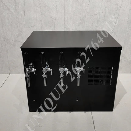 220V 30L Draft Beer Machine Small Table-Top Beer Cooling System Beer Wine Veding Machine 1 To 4 Faucets Brewery Bar Sales Maker