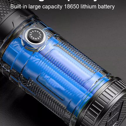 High Power Led flashlight Strong Light Rechargeable Torch Portable Handheld Flashlight Long Range 5km COB Light Camping Hiking