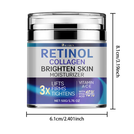 SUYARUN Retinol & Collagen Anti-Aging Face Cream - Wrinkle Reduction, Moisturizing & Brightening, Improve dry skin.