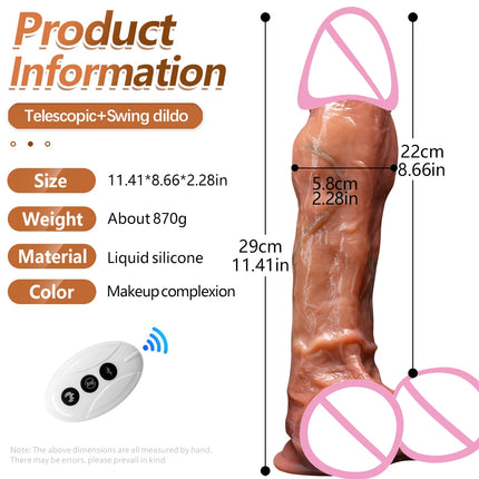 Big Powerful Vibrator heated Dildo Realistic Penis G Spot Vagina Vibrator Clitoris Massager Sex Toys for Woman Adult Machine