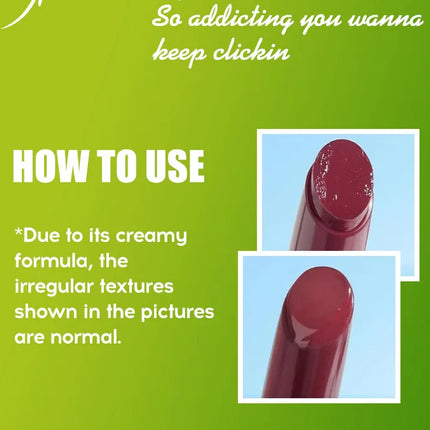 MLSMILE 3pcs/set Press Lipstick Solid Lip Gloss Long-lasting Easy Color Moisturizing Lip Gloss Pearl Mirror Lip Gloss