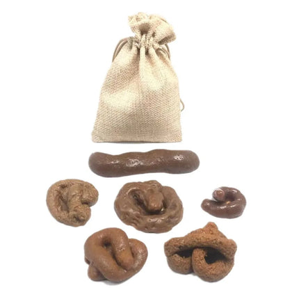 6Pcs/set Realistic Shit Turd Mischief Toys Simulation Plastic Piece of Shit Classic Shit Human Poop Coffee Fake Poop Prank