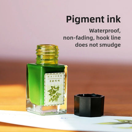 MAJOHN 18/50ml Fountain Pen Ink Cartridge Refill Various Color Glass Bottled Fountain Pen Ink Stationery Office School Supplies
