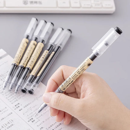 8/50/54Pcs/Set 0.35mm Gel Pens Office School Exam Ballpoint Pen Blue Black Ink Replaceable Pen Refill Rods Kawaii Stationery