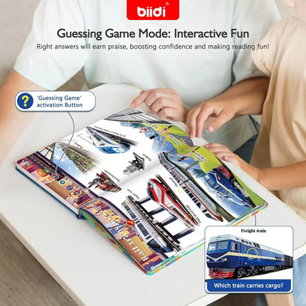 English Sound Book Traffic&Robot Montessori Education Interactive Word Teaching Learning Machine Talking E-Book for Children Boy