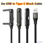 2m Black USB A-C