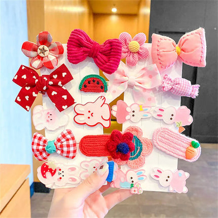 10pcs Cute Children's Hair Clip Baby Hair Jewelry Girl