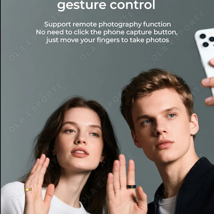 2026 New Smart Ring Heart Rate/Health Sleep Monitor Multi Sport Modes IP68 & 10ATM Waterproof Use Time 3 Days Rings Gift For Man