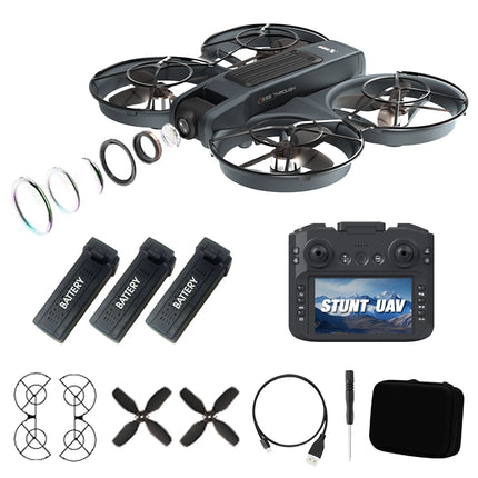 4.5-Inch Screen Remote Control Or Remote Control Without Screen | Drone With Dual Cameras | Brushless Motor, 40-Min Flight, Foldable Quadcopter, Optical Flow Positioning, Wind Resistanc