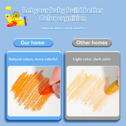 12/24/36 Color Triangle Crayons Non-Dirty Hands Double-headed Plastic Oil Paint Sticks for Children's Kindergarten Stationery