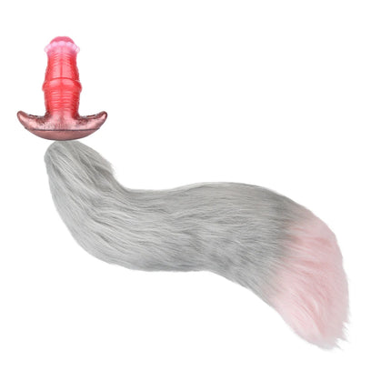 FAAK Wireless Control Vibrating Silicone Strapon Butt Plug Size S M L XL XXL Fantasy Large Anal Plug Large Tail Wearable Sex Toy