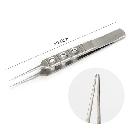1 pc Eyelid Tweezers 10.5cm ophthalmic microsurgical instruments Ophthalmic forceps with hook platform