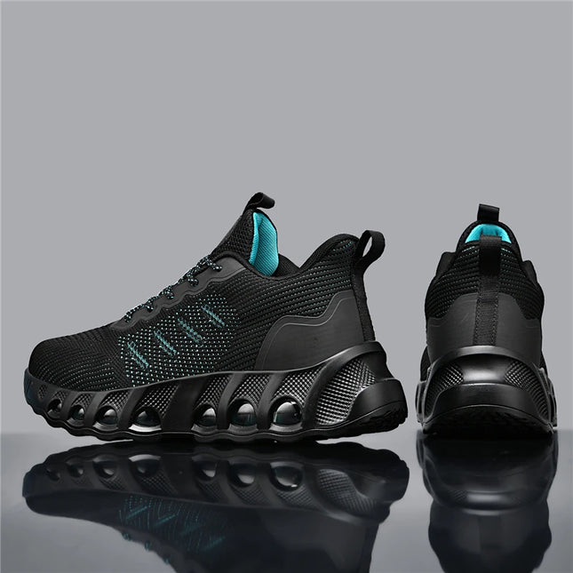 Men's air cushion casual sneakers spring summer lightweight outdoor racing running shoes breathable plus size speed sports shoes