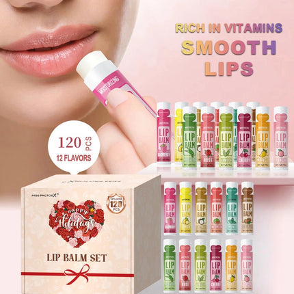 120pcs holiday gift box lipstick set moisturizing moisturizing and shiny Valentine's Day gift, luxury gift for women, and gift f