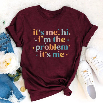 Hi I'm The Problem It's Me T-Shirt Anti Hero Taylor Music Inpired Shirt Meet Me At Midnight Tees Vintage Graphic Tee Fans Tops