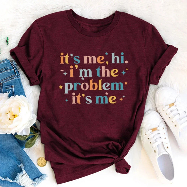 Hi I'm The Problem It's Me T-Shirt Anti Hero Taylor Music Inpired Shirt Meet Me At Midnight Tees Vintage Graphic Tee Fans Tops
