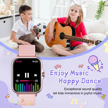 New Kids Study Partner Smart Watch 1.83'' HD Multi-Language Bluetooth Call Music Player Mini Games Calculator Perfect Gift 2026