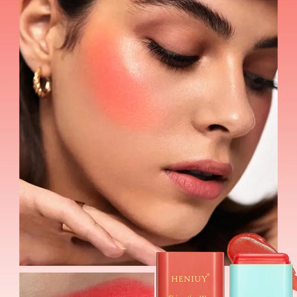 Tinted Mositure Blush Stick Face Pink Cream Cheek Blusher Cosmetics 3 in 1 Makeup Tubes used on eyes cheeks High color rendering