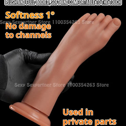 Big Silicone Feet Style Anal Plug Huge Dilator Anal Dildo Suction Cup Ass Butt Plug Deep Masturbator Stimulation Adult Sex Toys