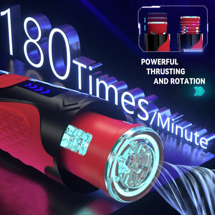 Telescopic Rotating Male Masturbator 7 Thrusting Rotation Modes Automatic Mastubator Cup for Men Blowjob Sex Toys Penis Pump