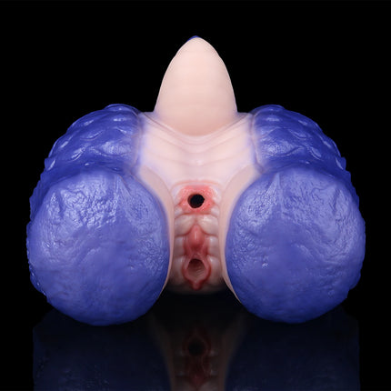 YOCY 8kg Furry Torso Ass Sex Toy Silicone Male Masturbator Dual Channel Anal Vaginal Stroker Realistic Anthro Butt Toy Sex Toys