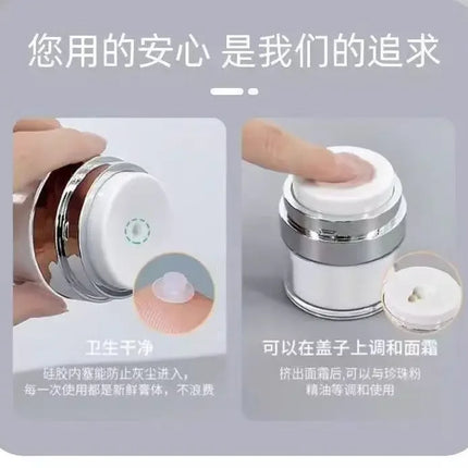 15/30/50ml Cosmetics Empty Airless Pump Jar Refillable Acrylic Cream Vacuum Bottle Portable Size Container of Makeup for Lotion