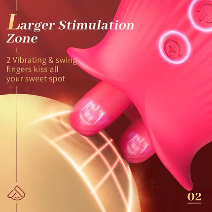 Fingers Sucking Vibrator Rose Vibrators Suck Quick Pleasure Sex Toys Couples Foreplay Stimulator For Clitoral Nipple Massager