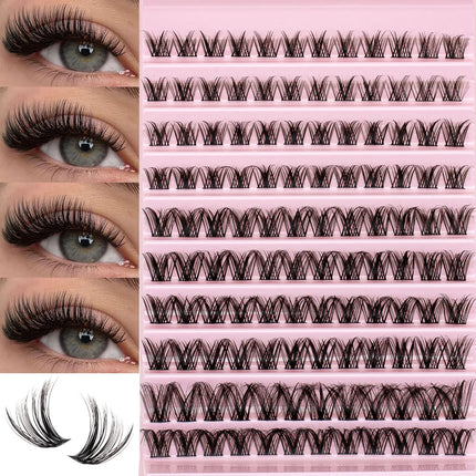 Lash Clusters 8-16mm 3D Cluster Lashes Natural Look Soft Mix Length DIY Eyelash Extension Volume Individual Lashes