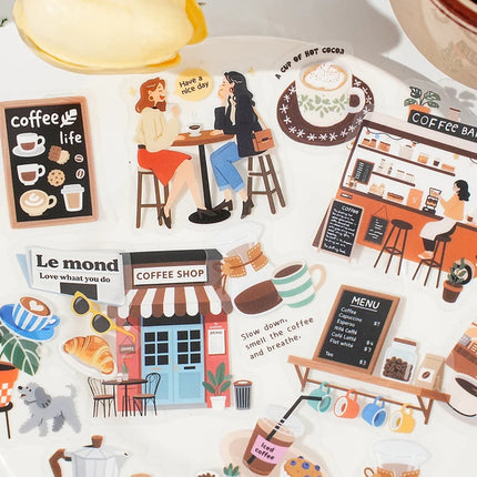 30Pcs/Pack ‌Light Up Daily Life Series Decorative Stickers Material Perfect for Journaling Diy Scrapbooking Supplies