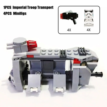 New Dropship Swamp Speeder Soldier Clone Walker Battles Army Packe Building Blocks Toys
