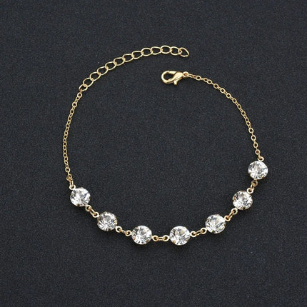 Simple Slim Adjustable Ankle bracelets Silver Color Anklets for Women Summer Beach on the Leg Chain Cheville Foot Jewellery
