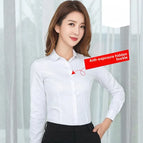 XL / [Round neck hidden buckle] white long sleeve