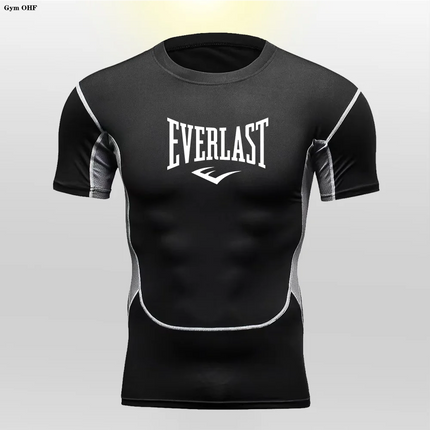 Men's Fit T-shirt Heat Dissipation Tight Fitting Skin-Friendly Athletic Compression Fitness Tee Ultra Thin Quick-drying GYM Tops