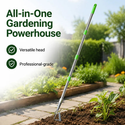 Gardening Weeding Rake Hoe Multifunctional Agricultural Soft Soil Shovel Turf Vegetable Garden Weeder Hand Tool