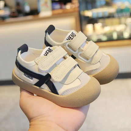 Spring and Autumn 2024 New Korean version of indoor girls canvas shoes soft-soled children's baby toddler shoes children's shoes
