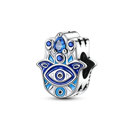 Blue Series 925 Sterling Silver Owl Butterfly Pirate Ship Car Beetle Clogs Charm Fit DIY Bracelet Necklace Fun Matching Gifts