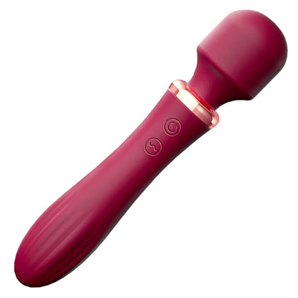 Heated AV G Spot Vibrating Wand Female Adult Pleasure Toy Waterproof Rechargeable Personal Massager for Intimate Use