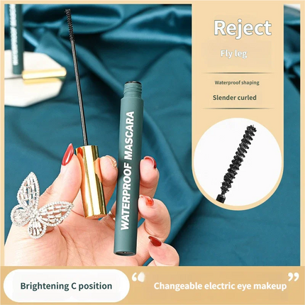 Waterproof 4D Mascara Black Brown Ultra Thin Brush Head Long-Lasting Smudge-Proof Eyelash Lengthening Extension Mascara Makeup