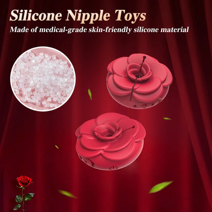 APP Remote Control Bluetooth 9 Modes Silicone Wearable Nipple Clamp Vibrator Breast Massager Adult Sex Toys for Women Couple 18+