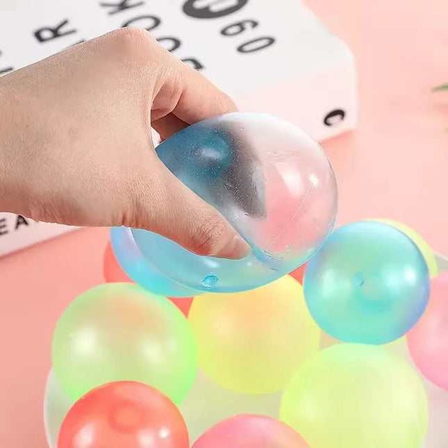 Luminous Balls High Bounce Glowing Ball Sticky Wall Home Party Decor Kids Adult Gift Anxiety Stress Relieve Toy