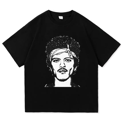 Bruno Mars The Romantic Tee Shirt 2026 New Album Retro Men/women Clothing Harajuku High Quality Tops Cotton TShirts Vintage