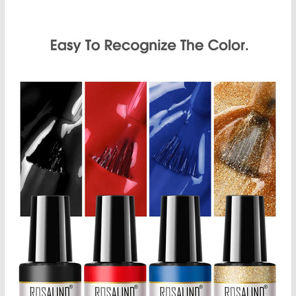 ROSALIND Temperature Changed Gel Nail Polish Soak Off Gel Varnishes Nail Art Semi Permanent Base Top Coat UV Nail Gel Polish