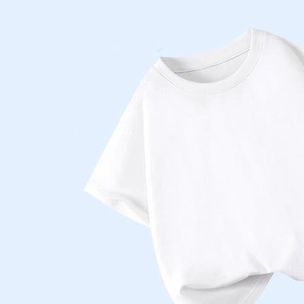 1pcs Summer Pure Cotton Boys Girl Solid Color Tees Fashion Top Childrens Short Sleeve Clothes T-shirts Child Loose Casual Tshirt