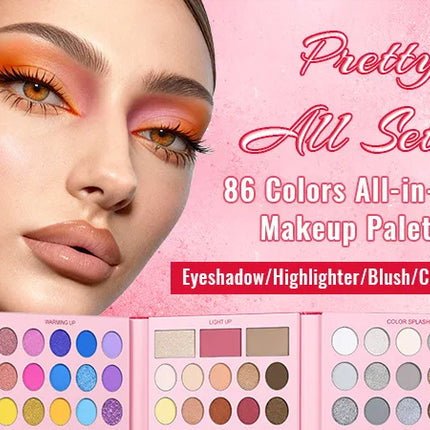 Ucanbe 86-color Pretty All Set Eyeshadow Palette Comprehensive Set