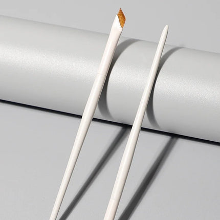 Upgrade Blade Eyeliner Brush Ultra Thin Fine Angle Flat Eyebrow Brush Under The Eye Makeup Brushes Precise Detail Brush white