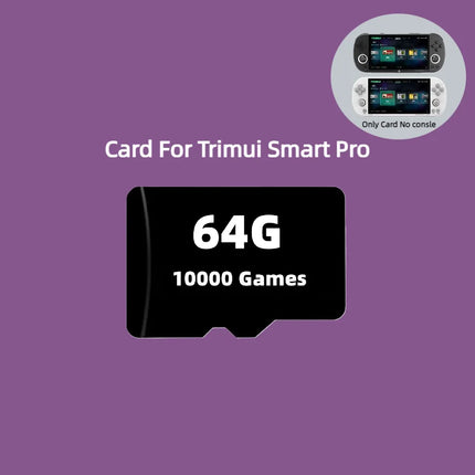 SD Card For Trimui Smart Pro Handheld Game Console 4.96''IPS Screen Linux System Joystick RGB Lighting Smartpro TF Game Card