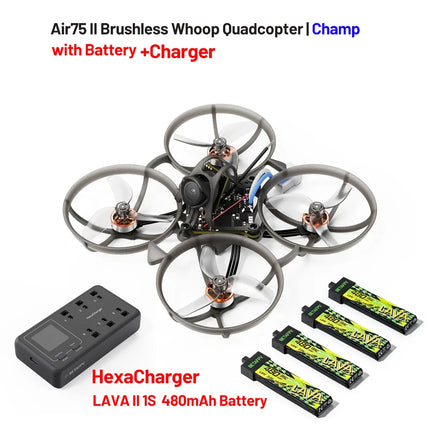 BETAFPV Air75II Brushless Whoop Quadcopter Racing Freestyle Drone ELRS 2.4G Matrix 1S 5IN1 II FC 5.8G 25mw~400mw VTX C03 Camera