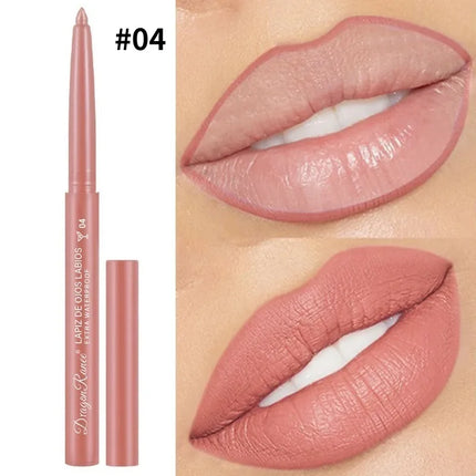 Lip Liner Lipstick Pen Waterproof Lasting Hook Line Lip Pen Matte Beginner Automatic Lips Liner Bean Paste Lip Contour Cosmetics