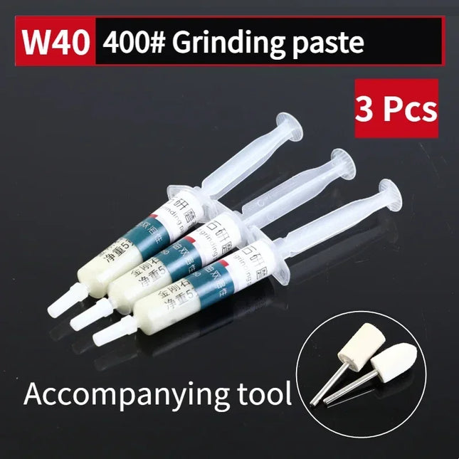 3 Pcs Polishing Compound W0.18-W60 Grit 80~90000# Diamond Abrasive Paste Tube Grinding Metal Jade Mirror Effect Polishing Tool