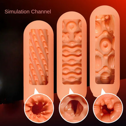Male Masturbator Cup Manual Silicone Portable Sucking Airplane Cup Soft Vagina Blowjob Pocket Pussy Masturbation Sex Toy For Men / Masturbateur Masculin Manuel Silicone Ventouse Portable Vagin Doux Fellation Poche Chatte Masturbation Jouet Sexuel